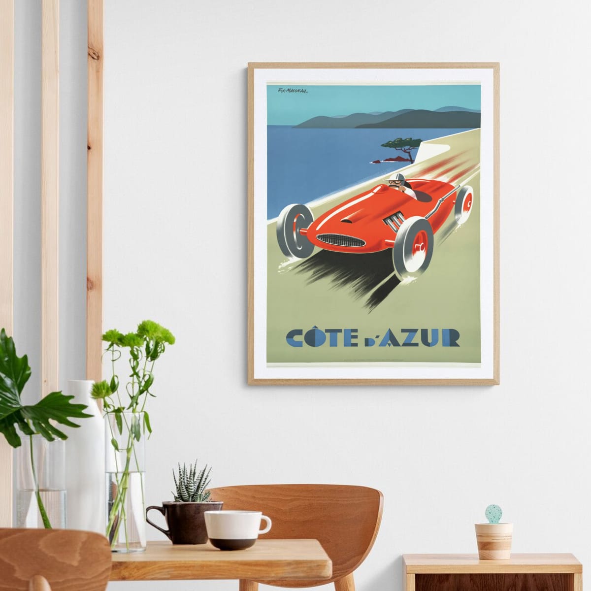 Vintage Fine Art "Côte d'Azur" Travel Poster