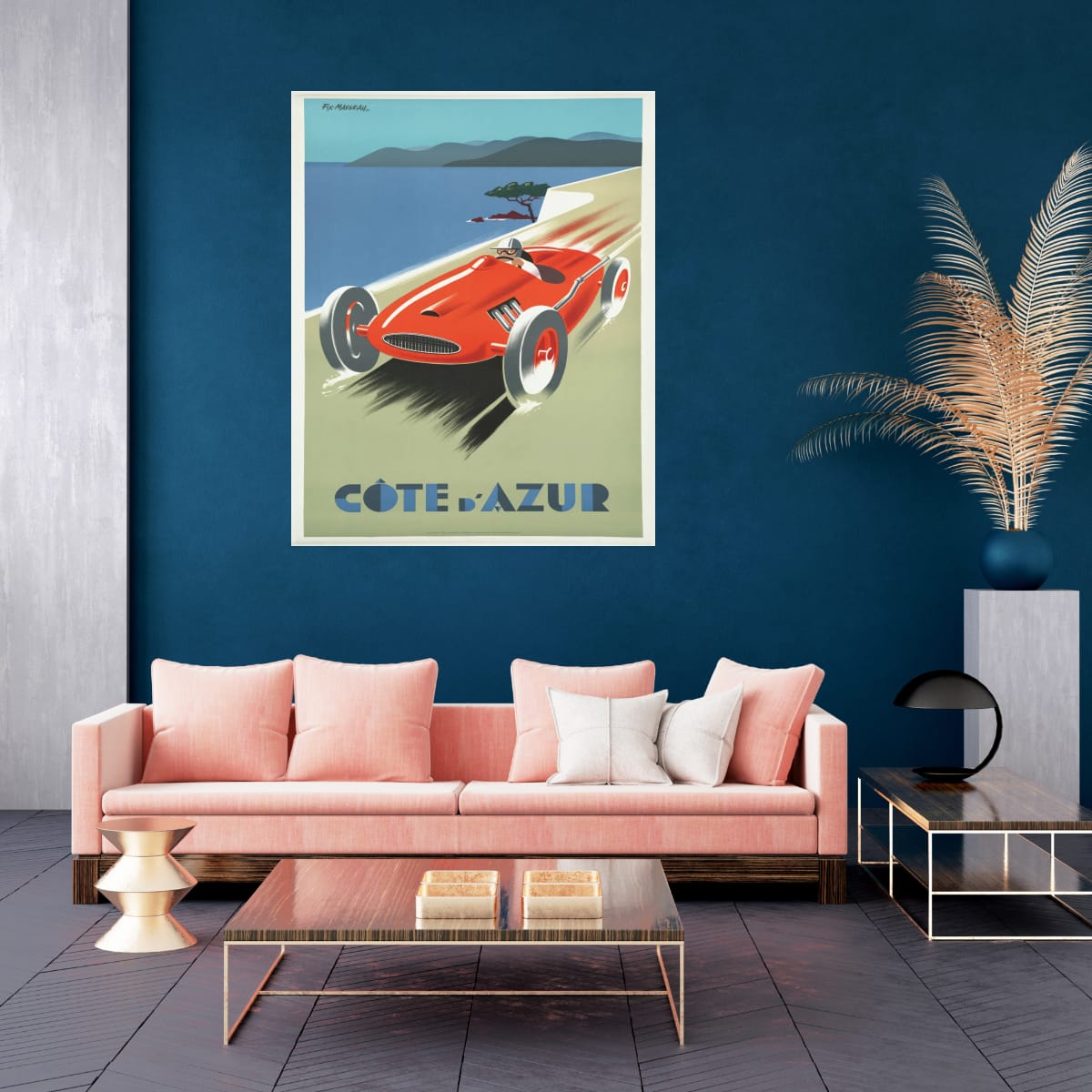 Vintage Fine Art "Côte d'Azur" Travel Poster